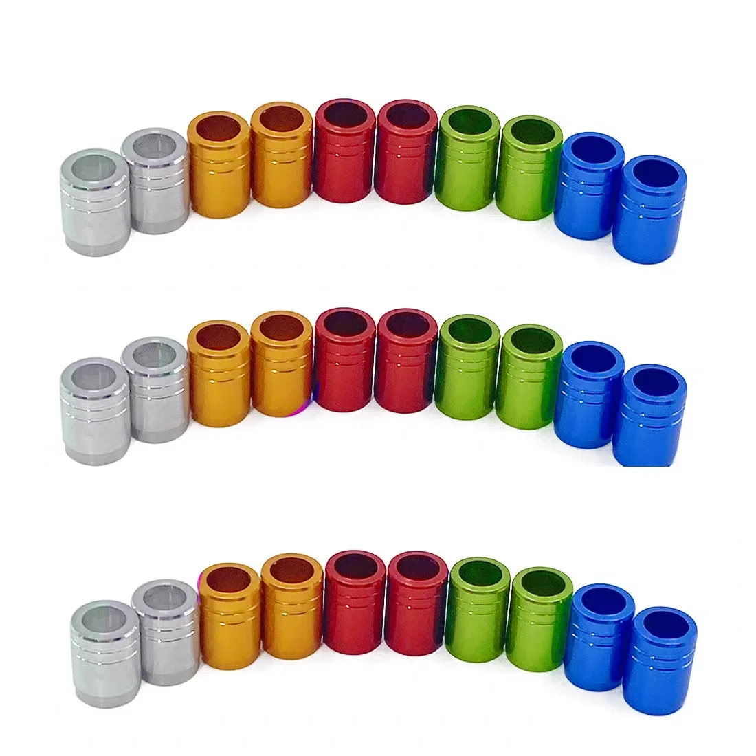 

50pcs Colorful Archery Rings Explosion-Proof Fit ID 4.2mm OD 5.4-6.1mm Arrow Shafts for Outdoor Hunting Shooting DIY Accessories