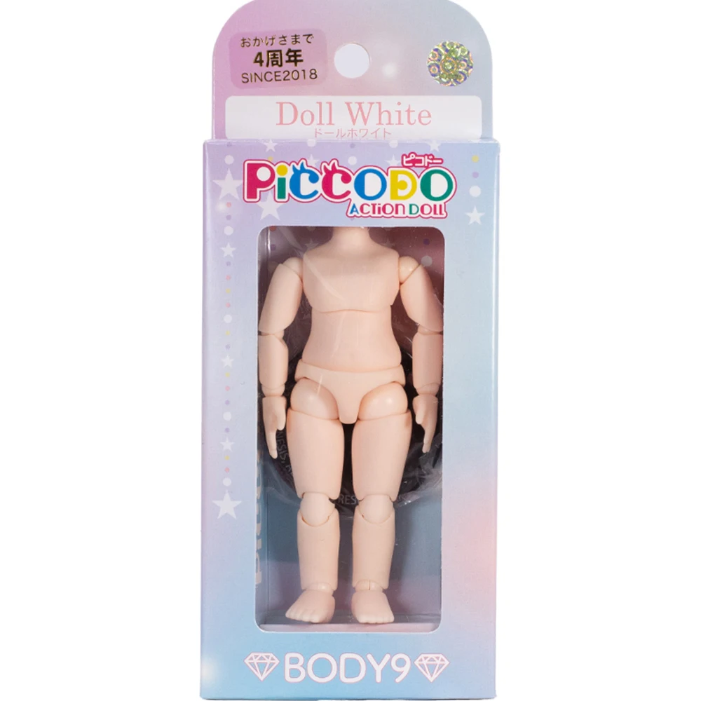 Original PICCODO P9 P10 Doll Body Black White Doll Body Movable Ball Joint Dolls Suitable For GSC, STO, YMY 1/12 BJD Doll Head