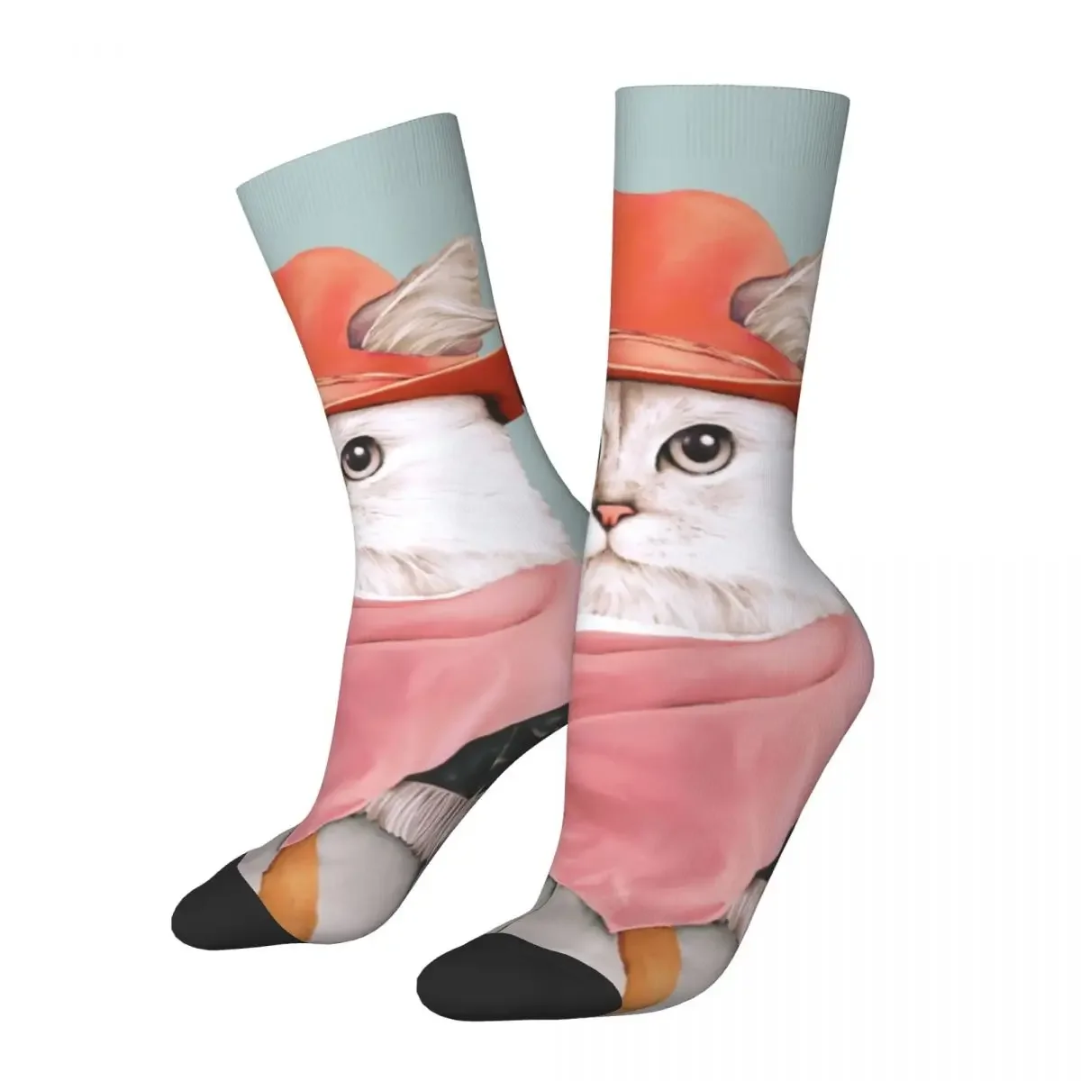 

Funny Breathable Casual Unisex Cowboy Cats Socks Animal Kawaii Breathable Basketball Socks