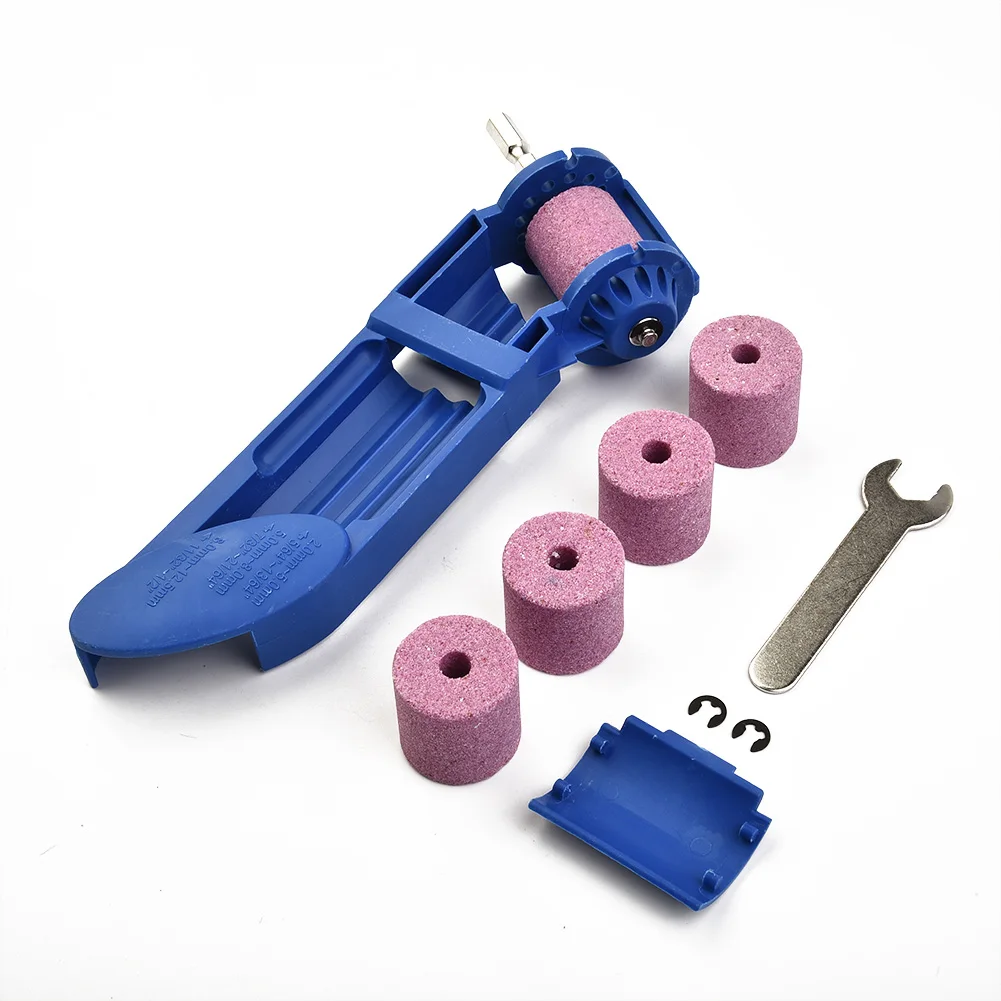 1set Portable Drill Bit Sharpener Corundum Grinding Wheel Bit Power Tools Drill Bit Sharpening Grinding Machine Accessories