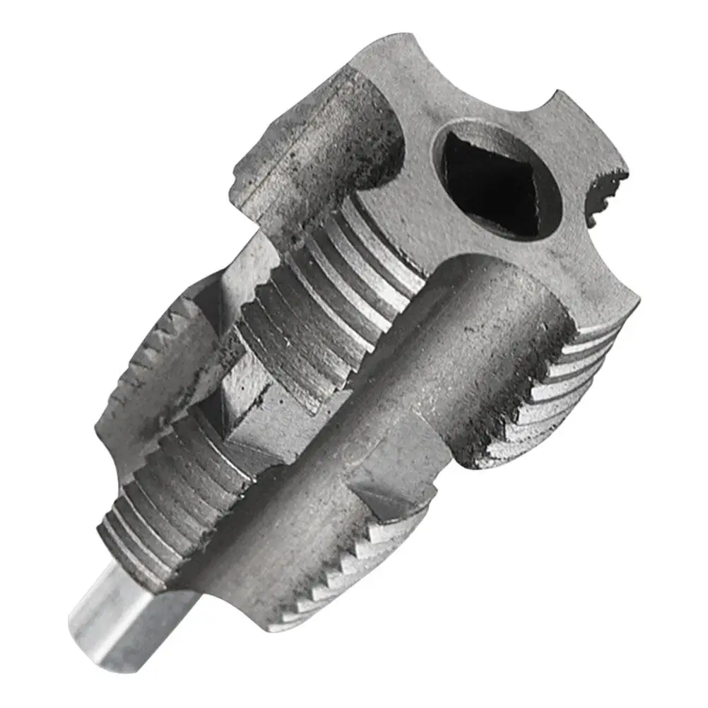 1Set PVC Pipe Threader Tool Electric Drill Attachment Burr-Free Efficient PVC Tube Threading Adapter for Water Pipes Plumbing