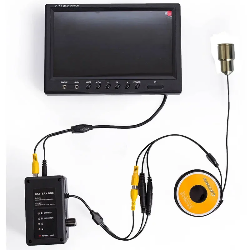 Buscador de profundidad de pesca en hielo profesional comercial Wifi bajo el agua Deeper Pro Plus pantalla de vídeo de pesca