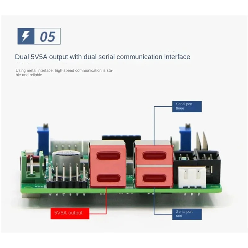 บอร์ดควบคุมหุ่นยนต์ ABXE-C50C, บูรณาการควบคุมไดรฟ์, เวอร์ชันมอเตอร์ไร้แปรงถ่าน, แชสซีรถเข็นไร้คนขับ ROS, กีฬาสี่ล้อ