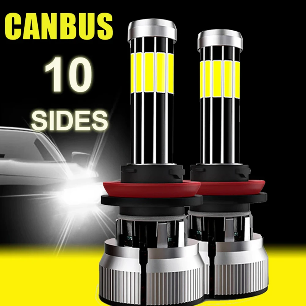 

H7 LED Light 10 Sides H4 Led Lamps csp 86000LM H11 H9 H8 Car Headlight 9005 HB3 9006 HB4 6000K 200W Auto Bulbs 360 Degree 12V