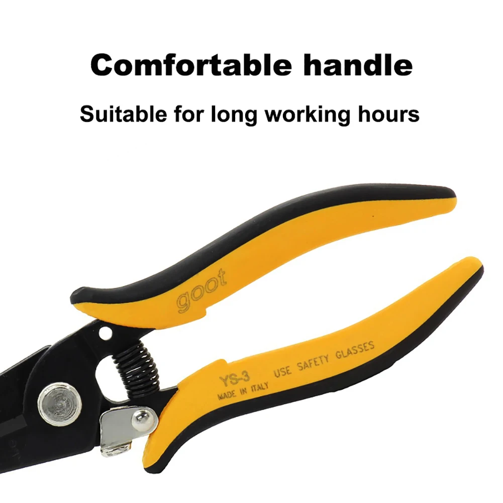 GOOT Precision Wire Stripper 3 in 1 Functions as Cutters Pliers