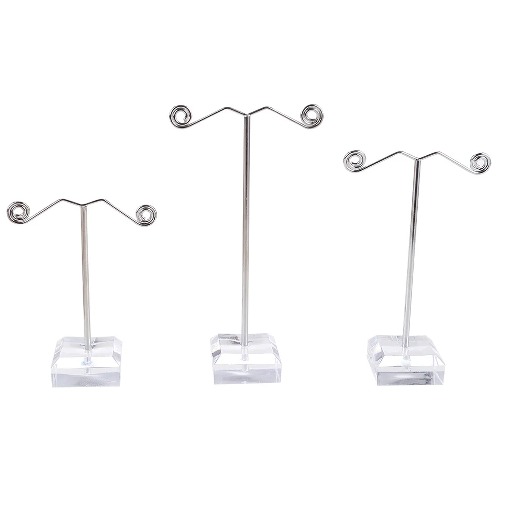 

Мини-акриловый органайзер для сережек Т-образный маленький размер, подставка для ювелирных изделий, держатель для серег, браслетов, ключей