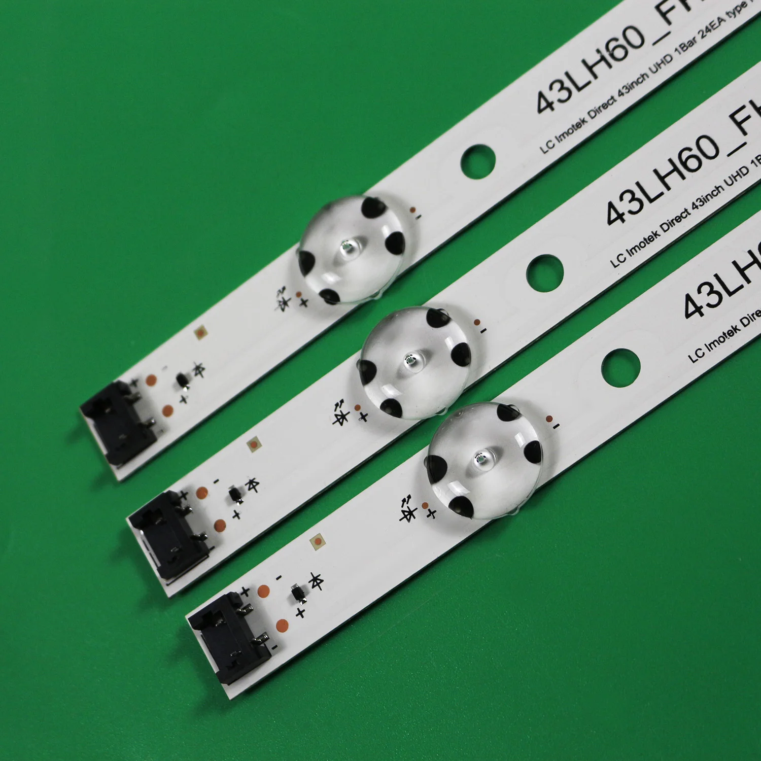 LED شريط إضاءة خلفي (3) ل UF64_UHD_A 43UH603V 43UH610V 43UF6407 43UH619V 43UF6409 43UH6030 43UF640 43UF640V HC430DGN-SLNX1