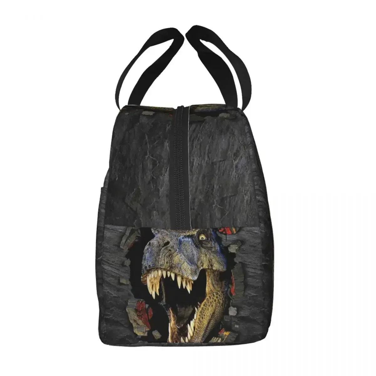 لطيف ديناصور طباعة حقيبة الغداء للنساء المحمولة معزول برودة الحرارية الغذاء علب الاغذية العمل المدرسة السفر نزهة حمل الحقائب #2