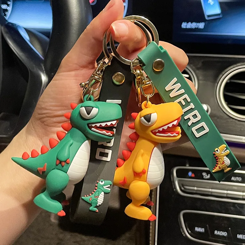 

Minso resin Tyrannosaurus Rex keychain pendant, creative three-dimensional dinosaur figurine street stall key chain decoration