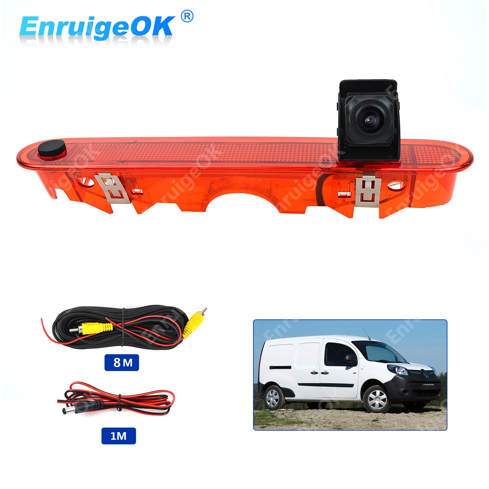 

3rd Brake Light Reversing Camera with 5 Inch Monitor Kit for Dacia Dokker Renault Kangoo Mercedes-Benz Citan Car Backup Camera