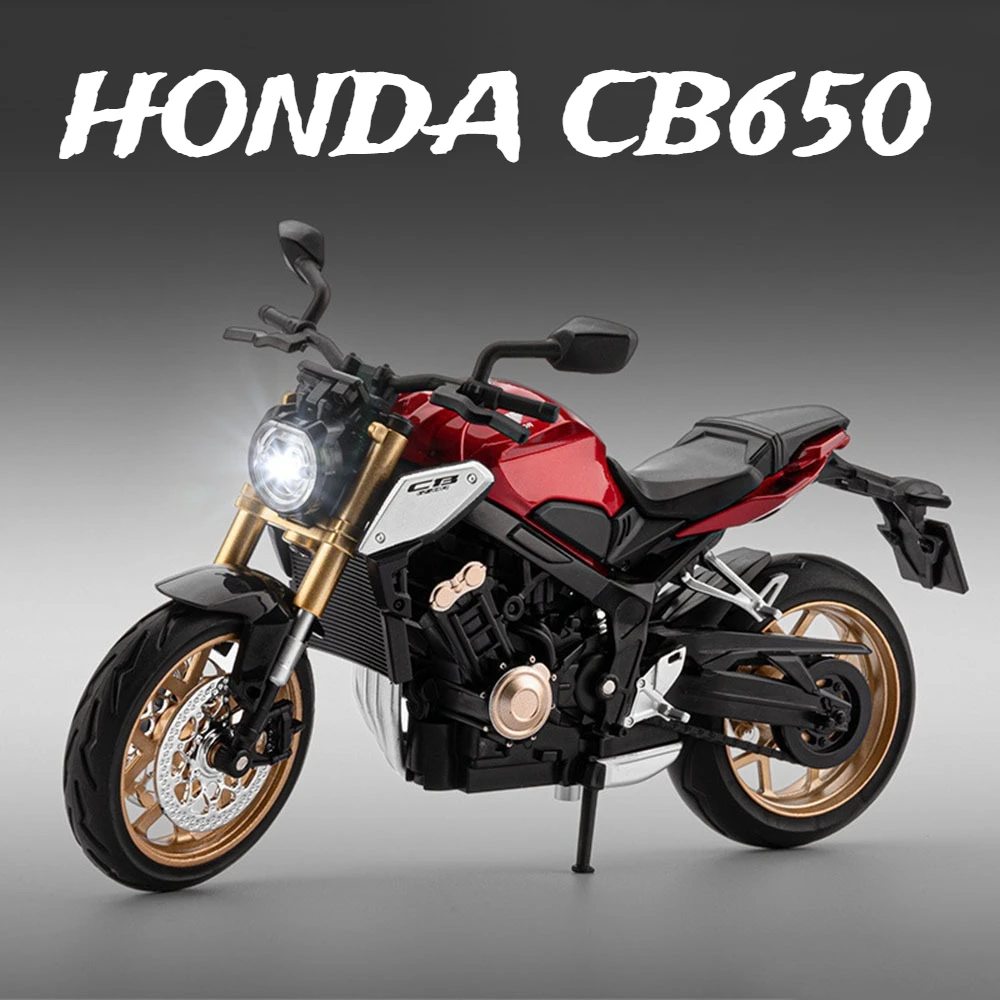 1:12 honda cb650 pequeno macaco modelo de motocicleta brinquedo carro roda direção absorção choque liga modelos motor crianças ornamento brinquedos