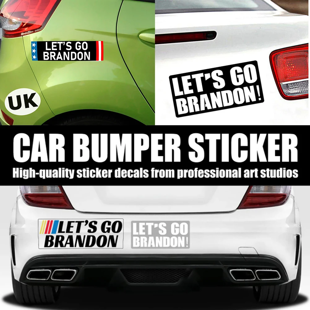 Let's Go Brandon Stickers Car Bumper Sticker Decal Funny for Skateboard Laptop Hardhat Let's Go Brandon Stickers
