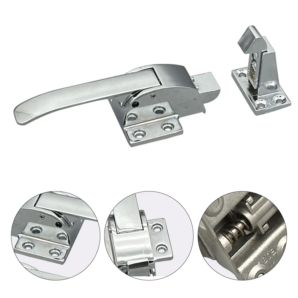 1pc Freezer Latch Handle Cold Storage Door Lock Adjustable Latch Freezer Cooler Grip Ovens Refrigerators Replacement Parts