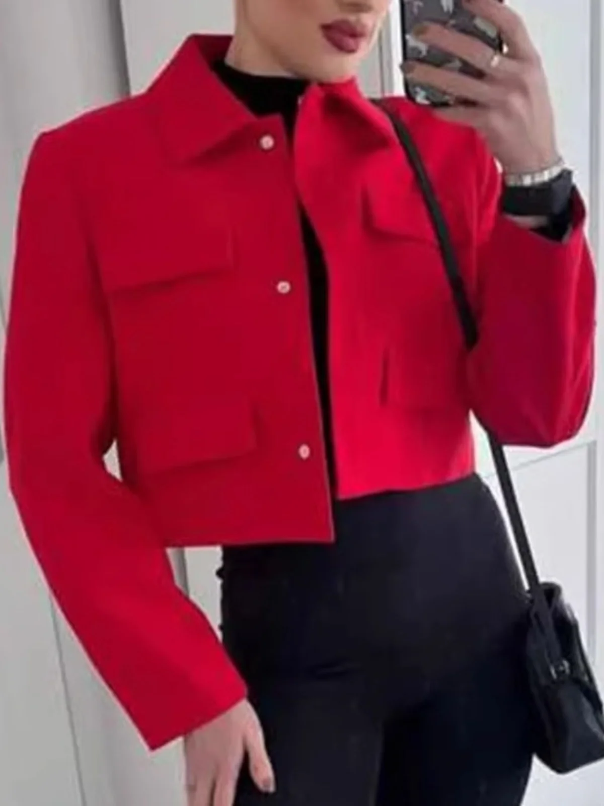 

Свободный повседневный цветной пиджак-костюм в уличном стиле, оверсайз, однотонное пальто на пуговицах, женская модная осенняя верхняя одежда