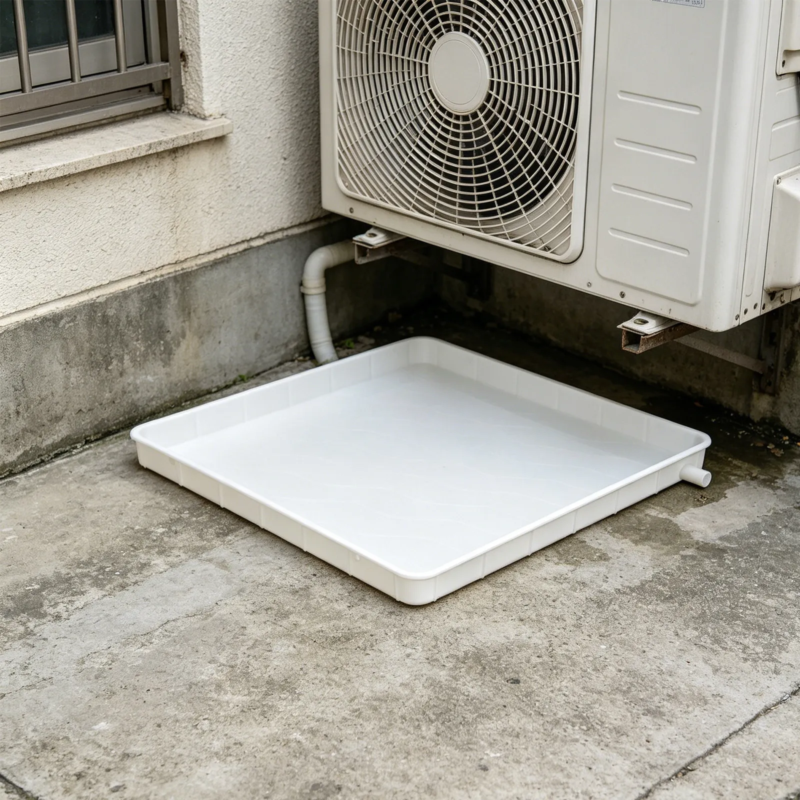 1pcs Air Conditioner Drip Pan Water Tray With 3 Meter Hose, Square Plastic Drip Tray Water Collector Drip Pan For Home AC Units
