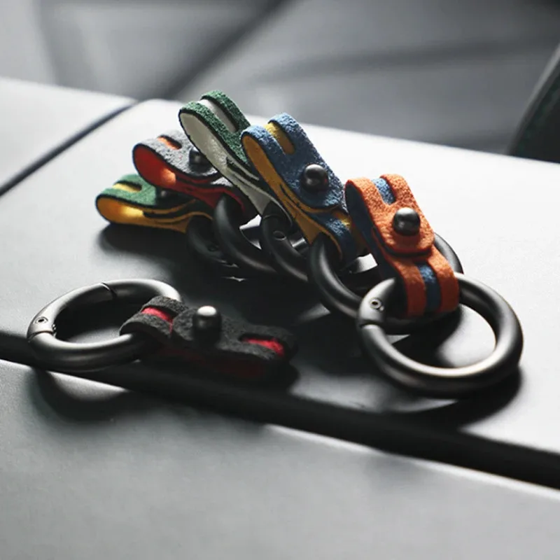 For For Hyundai M Style Auto Accesseries Suede Car Key Case Cover Shell Holder Protector Multicolour Interior Part 5