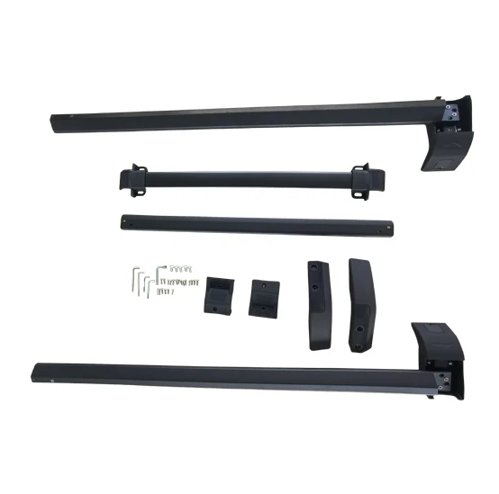 Rak Atap Mobil Aluminium Kualitas Tinggi Universal Travel Suku Cadang Mobil Atas Mobil Palang untuk Makanan Bronco