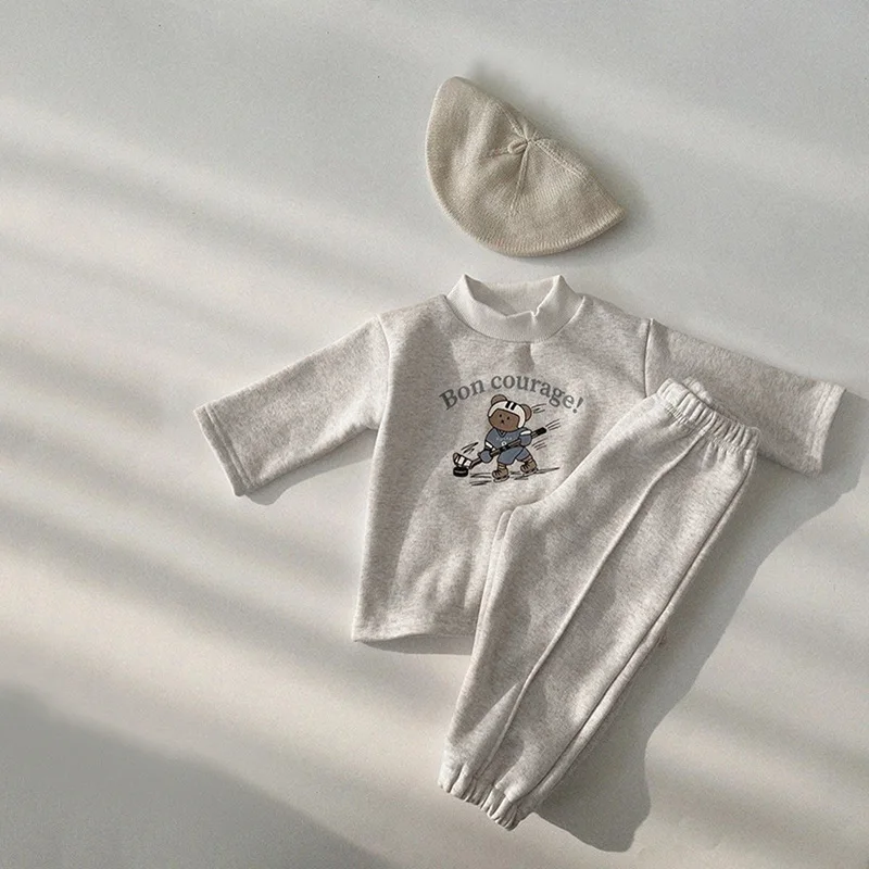 2025 شتاء جديد الطفل الصوف السراويل الفتيان سراويل تقليدية الرضع فتاة زائد المخملية سميكة بناطيل تدفئة القطن فضفاض طفل الملابس #3