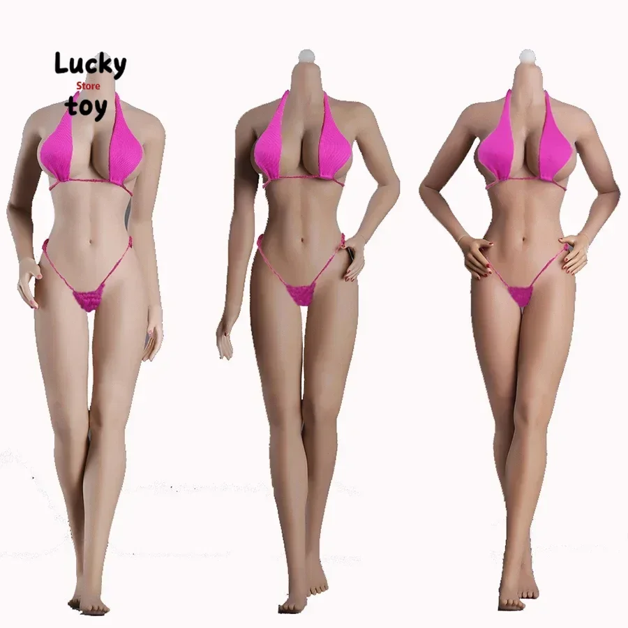 1/6 Female Body Model Super Flexible Seamless Body Stainless Steel Skeleton Big Breast 12