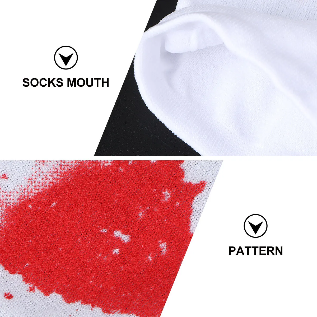 

1 пара мягких гольфов с принтом, чулки на Хэллоуин, длинные носки, реквизит для косплея, чулки на Хэллоуин, реквизит для вечеринки