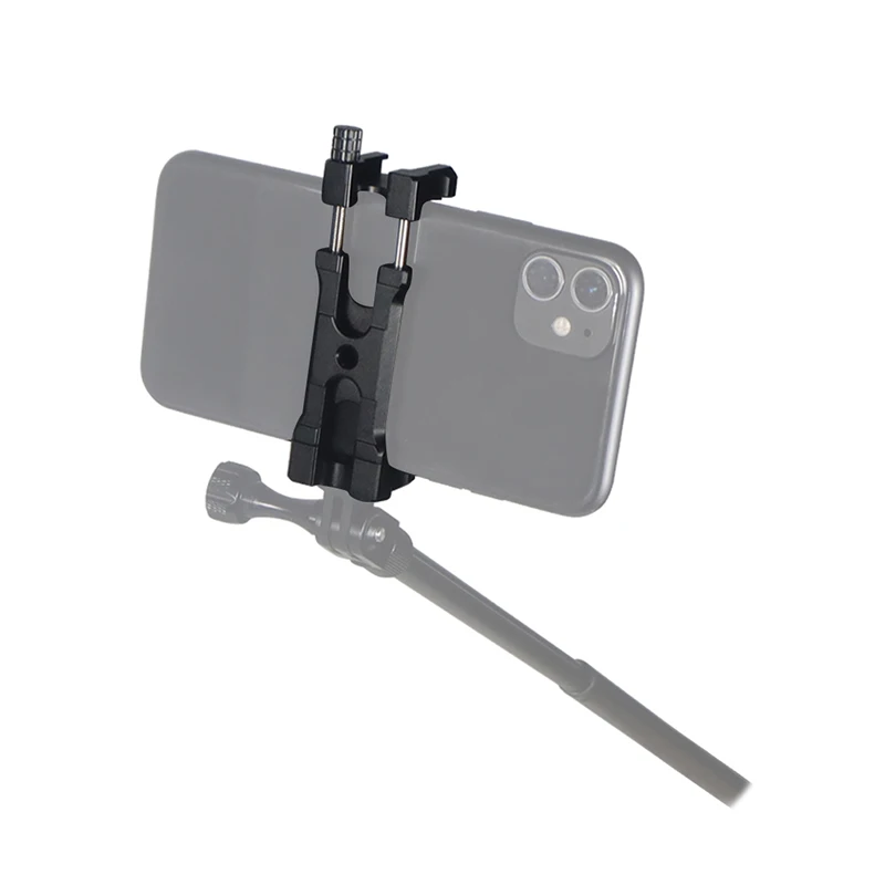 U Clip Telefonständer Power Bank Halter Ausziehbare 62-87mm Klemme Kaltschuhhalterung 1/4" ARRI für iPhone Kamerakäfig Stativhalterung – Detail 17