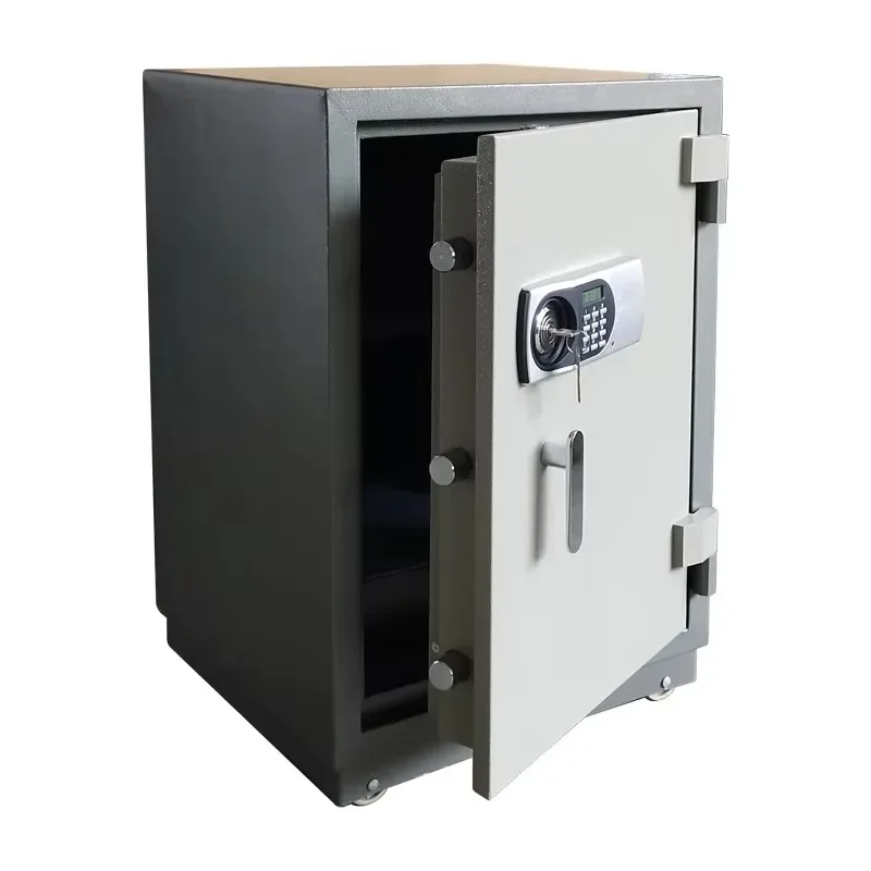 【Fashionable】Heavy-Duty Digital Electronic Code Fingerprint  Security Box Fireproof Fireproof Safe