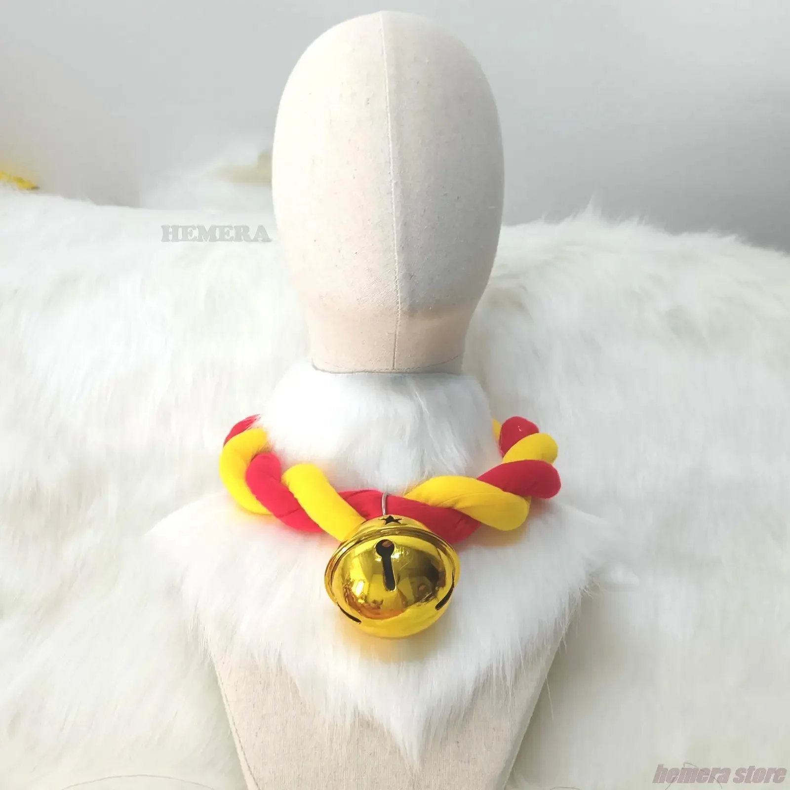 

CosplayCute Decoration Fursuit Accessories Cosplay Props Fried Dough Twist Braid Rope Braided Collar Furry Animal Accessories