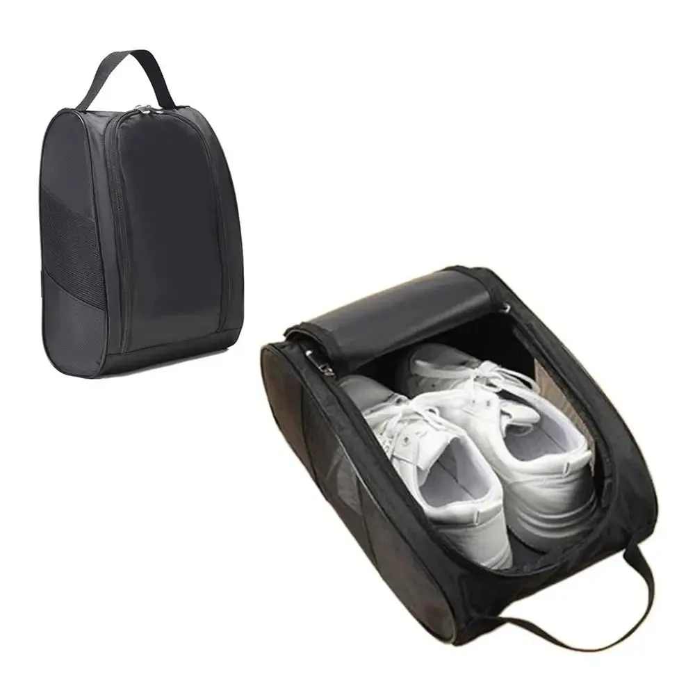 

New Hand-Held Shoe Carrier Bag Lightweight Oxford Cloth Shoe Storage Bag Multifunction with Zipper Golf Shoe Bag