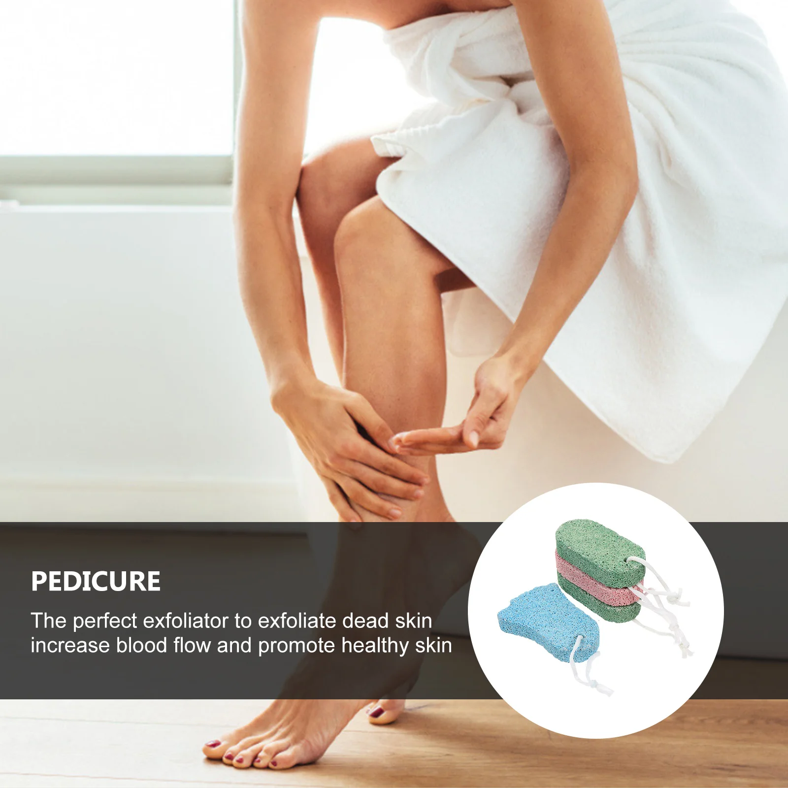 

4pcs Pedicure Stone File Tool Compact Dead Skin Remover For Smooth Feet Pedicure Foot Rasp Handheld Foot Callus Remover Tool