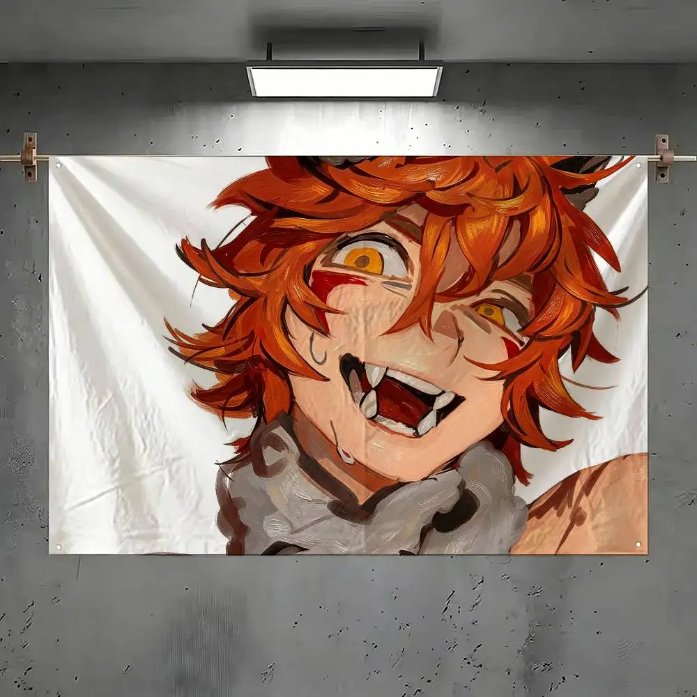 Chibi R-Ren Hana Flags Suitable For Party Club Outdoor Interior Wall Decoration Banner Fans Gift