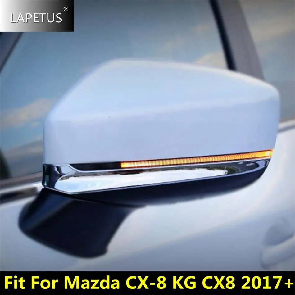 

Car Accessories Door Rearview Mirror Rubbing Strip Cap Decor Cover Trim For Mazda CX-8 KG CX8 2017 - 2021 Chrome / Carbon Fiber