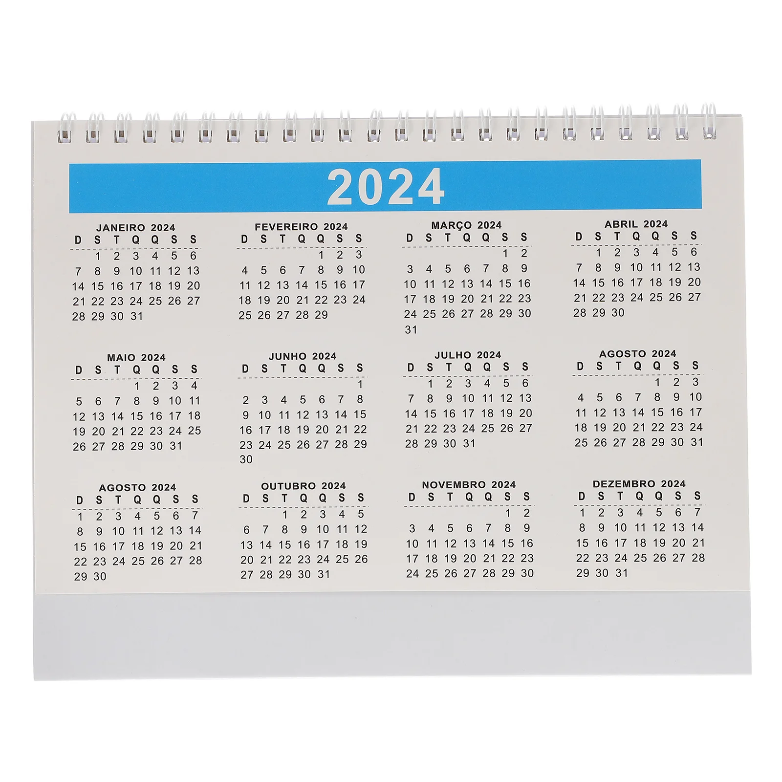 

Desk Calendar 2024 Mini Small Standing Tabletop Calendar Clear Print Practical Home Office Decoration Home Decor