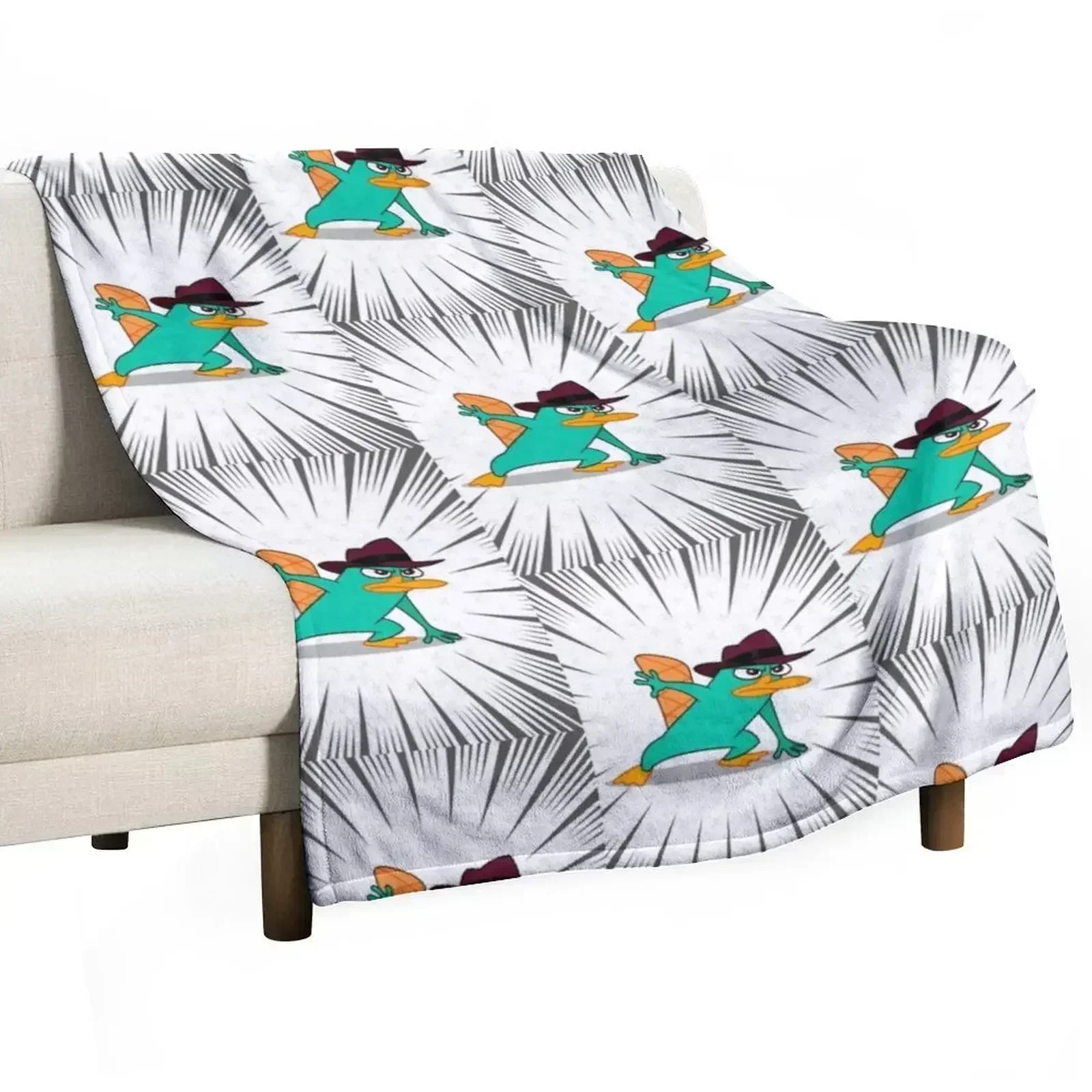 Плед Perry in action agent p, пушистый, мягкий, для спальни и гостиной