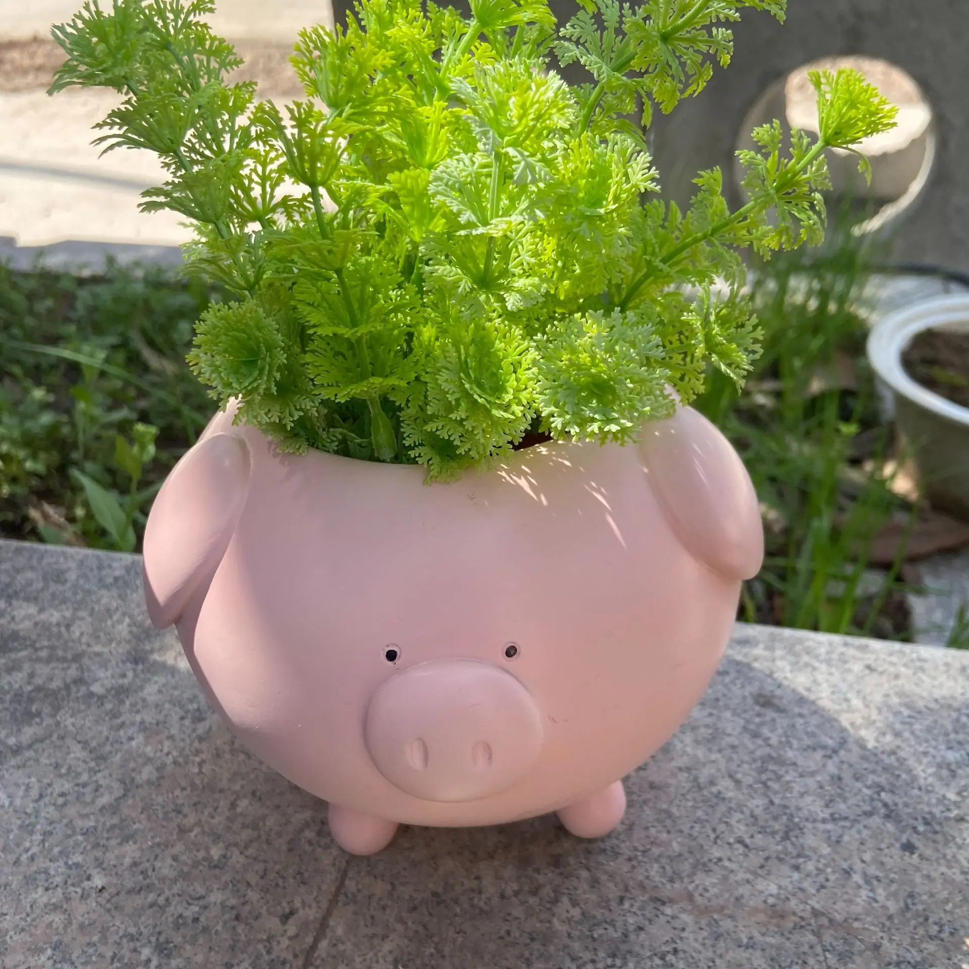 Viral Cute Pig Shaped Succulent Planter, Creative Minimalist Flower Pot for Home Garden Decor, Trending Ornament