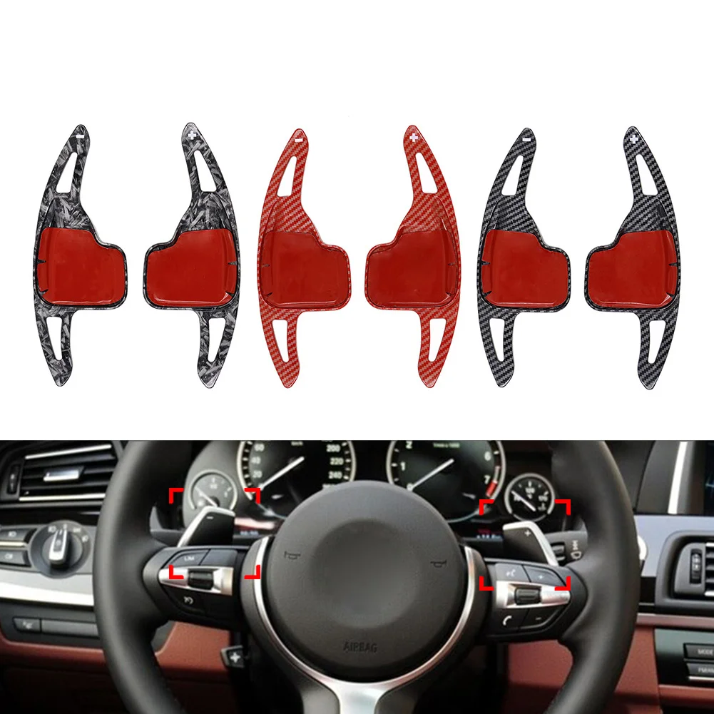 2PCS Car Steering Wheel Shift Paddle Extension For BMW 1 2 3 4 5 6 7 Series X1 X4 Z4