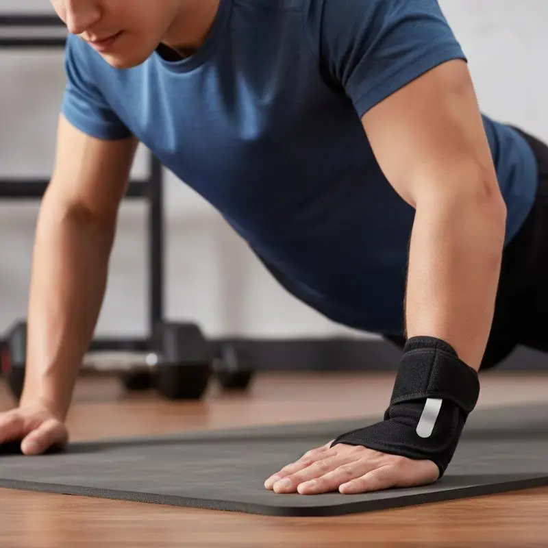 Cushioned Wrist Splint Arthritis Wrist Pain Reliever Carpal Tunnel Support Non-slip Brace for Sports Injury Home Use