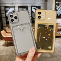 Card Slot Clear Case for Oppo A38 A5 A9 2020 A2 A15 A16 A17k A18 A36 A54 A55 A57 A58 A60 A74 A76 A77 A78 A79 A95 A96 A98 4G 5G