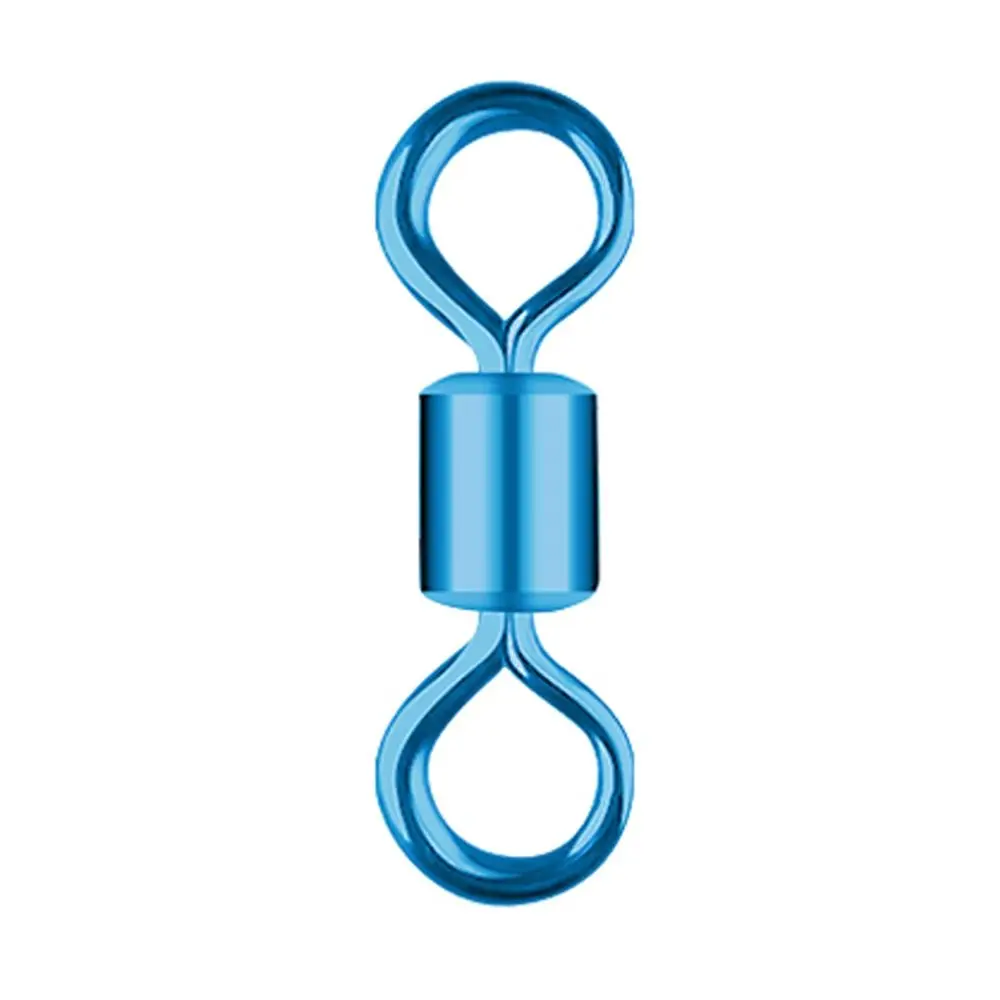 100PCS/Lot Stainless Steel Solid Rings Ball Bearing Swivel Fishing Hook Connector Fishing Accessories