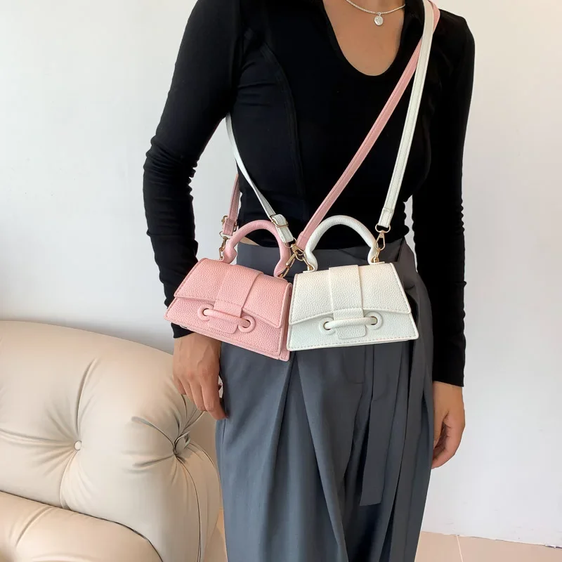 

Versatile Casual Simple Niche Mini Shoulder Bag, Fashionable Solid Color French Handbag, Commuting Banquet Women's Bags