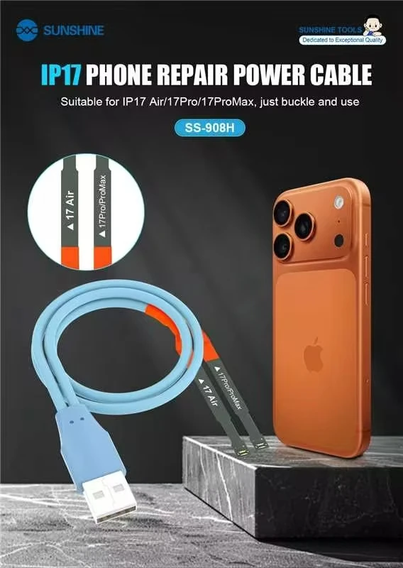 

SUNSHNE mobile phone repair power-on cable, suitable for Apple 16-17 series battery flexible cable power-on test cable