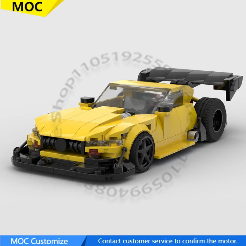 

323 PCS Speed Hypercar 2024 AMG SL63 Pikes Peak MOC Customize Modular Building Block Design Simple Kids DIY Assembly Toy Gift