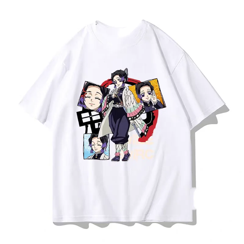 انمي ياباني شيطان القاتل الجرافيك طباعة الرجال تي شيرت موضة س الرقبة قصيرة الأكمام حجم كبير المرأة تي شيرت الرجال تيز القمم #2