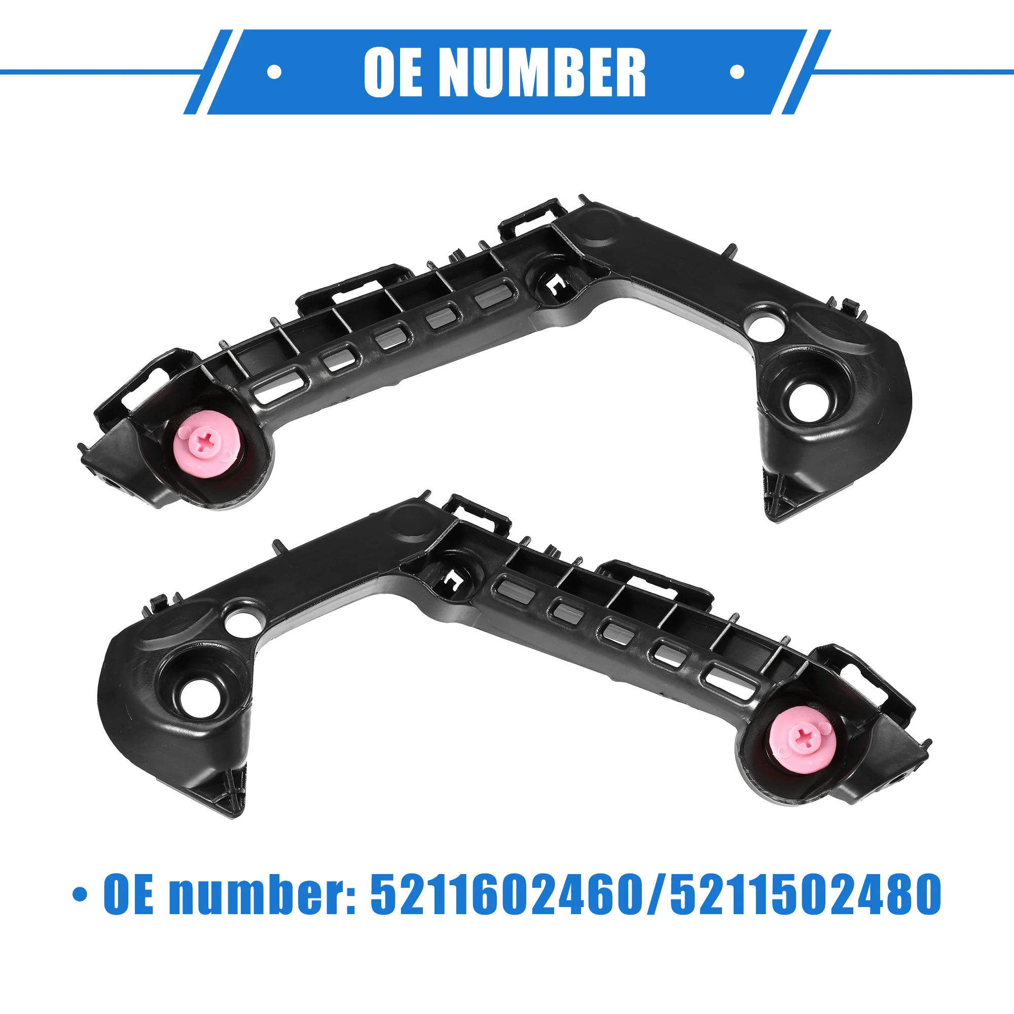 X Autohaux 1 Pair Bumper Mounting Support Bracket for Toyota Corolla 2019 2020 2021 5211602460 5211502480