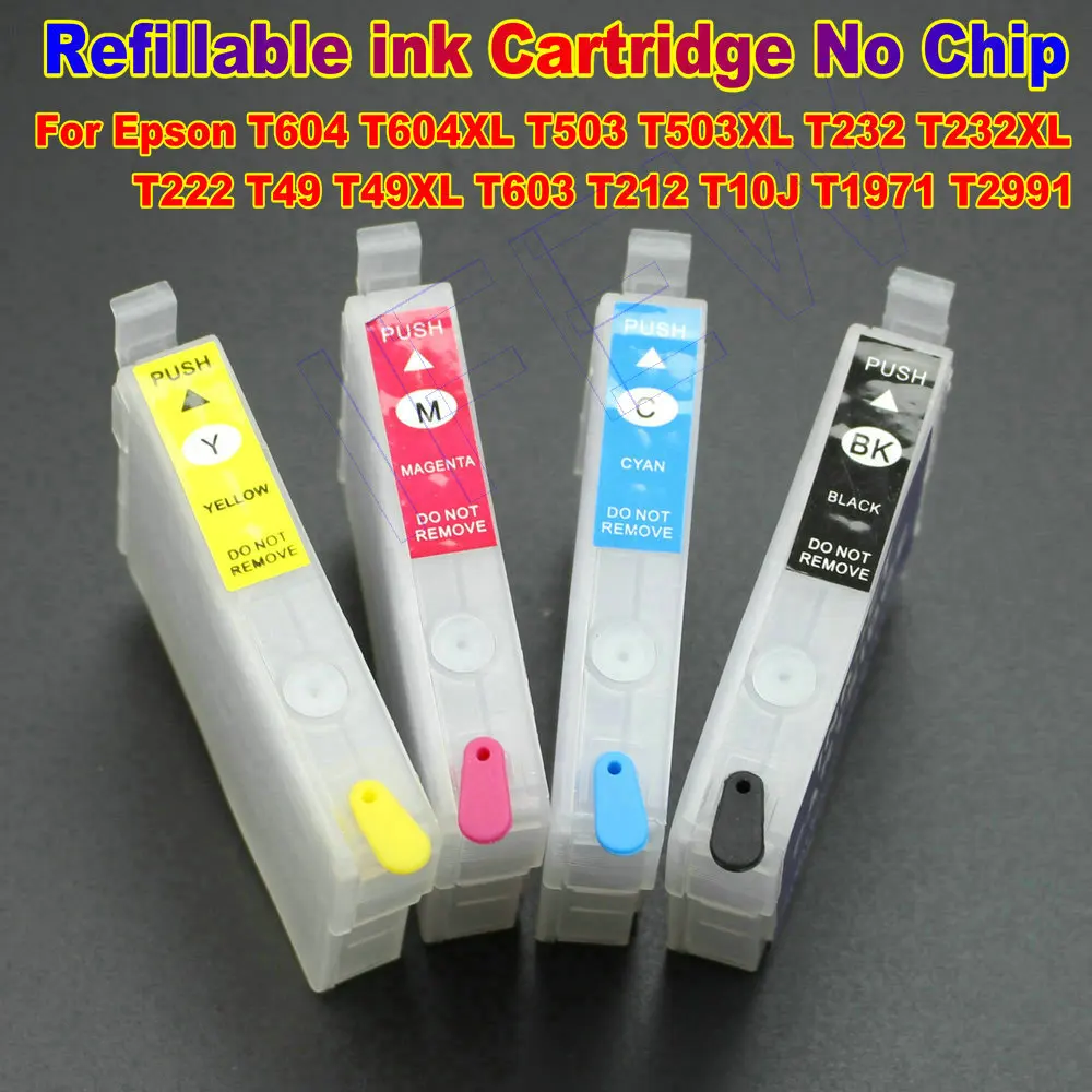 T503 cartucce di inchiostro per stampante T232 per Epson T604 T604XL T503 T503XL T232 T232XL T222 T49 T49XL T603 T212 T10J T1971 T2991 senza Chip