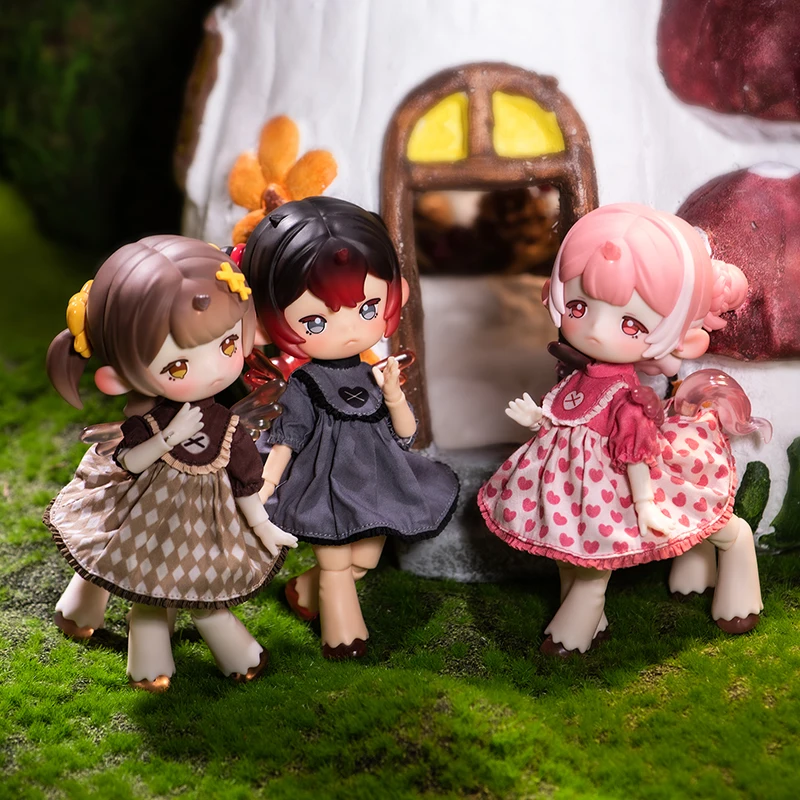 Penny Box Obtisu11 Doll Dream Tea Party Gum Coated Bjd Blind Box 1/12Bjd Dolls Action Figures Mystery Box Model Surprise Gifts