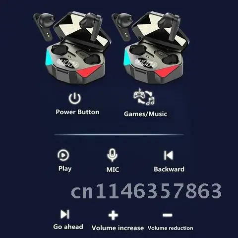 

Игровая гарнитура X15S, Bluetooth, TWS, беспроводные наушники, стереонаушники-вкладыши, гарнитура с микрофоном