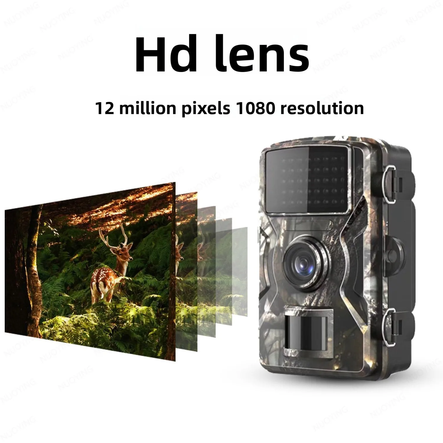 Caméra de vision nocturne infrarouge HD 16MP 1080P, étanche, pour l'observation de la faune en extérieur, surveillance de la sécurité à domicile