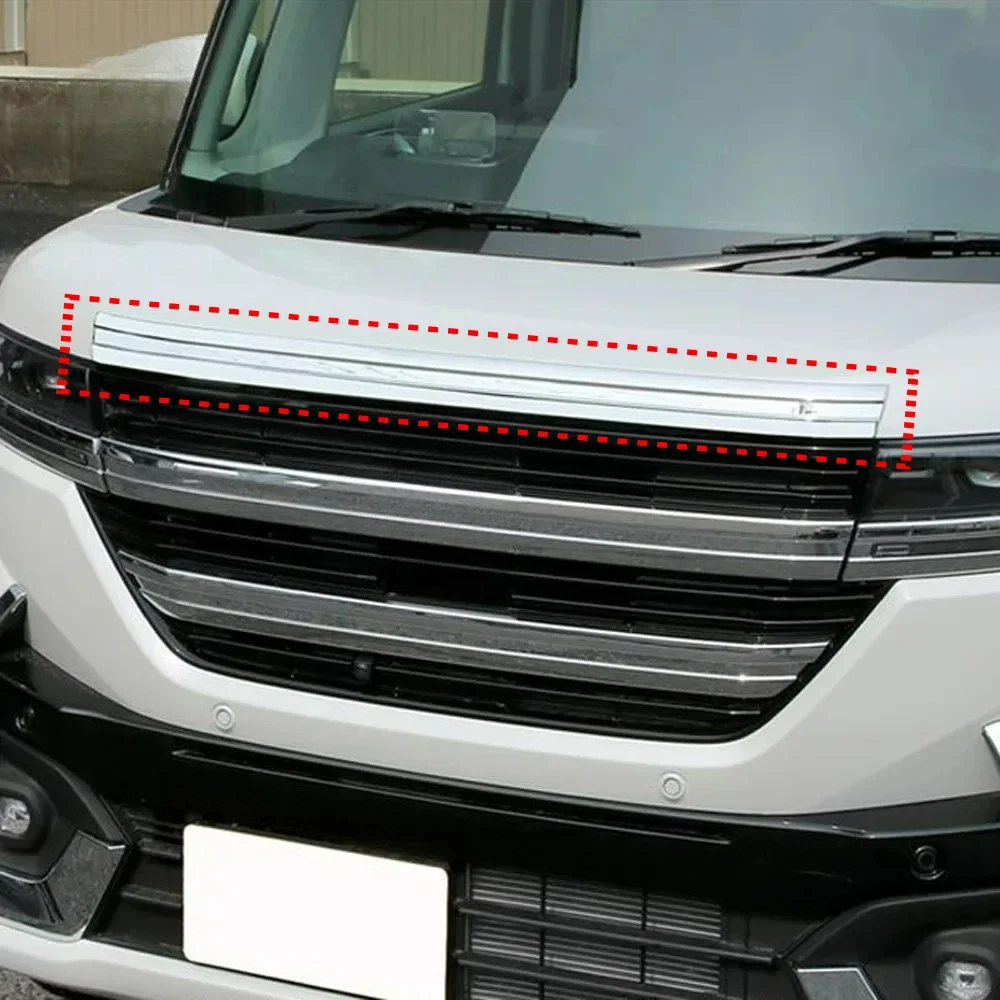 

For Suzuki Spacia Custom M K54S M K94S 2024 Accessories Front Grille Around Hood Strip Trim Molding Decoration Stickers