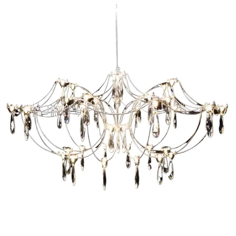 

Living Room Chandelier Light Dining Room Bedroom Model Room Designer Art Gypsy Star Exhibition Hall Lighting