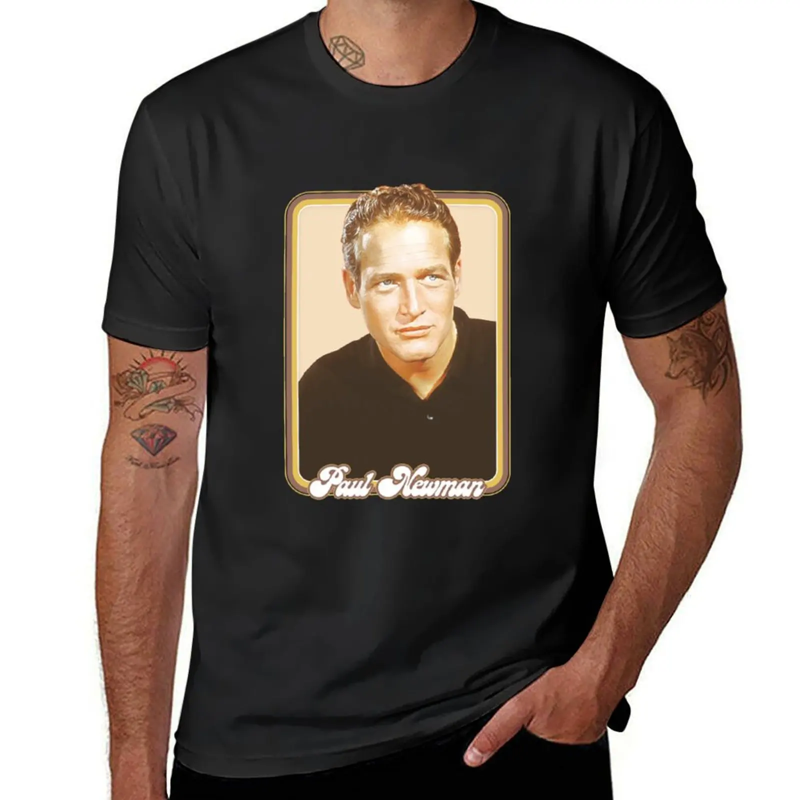 

Paul Newman T-Shirt graphics Short sleeve tee tshirts for men